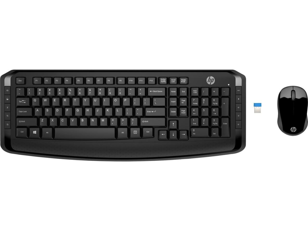 HP 300 Wireless Tastatur-und-Maus-Set schwarz von HP Inc.