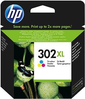 HP 302XL - Hohe Ergiebigkeit - farbstoffbasiert dreifarbig - Original - Tintenpatrone - für Deskjet 11XX, 21XX, 36XX, Envy 45XX, Officejet 38XX, 46XX, 52XX von HP Inc