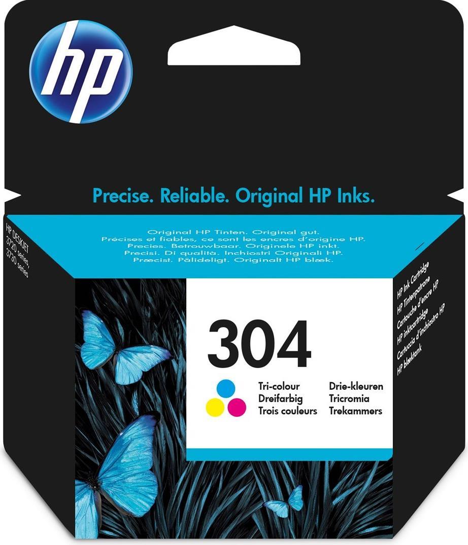 HP 304 - Farbstoffbasiert dreifarbig - Original - Tintenpatrone - für AMP 130, Deskjet 26XX, 37XX, Envy 50XX von HP Inc