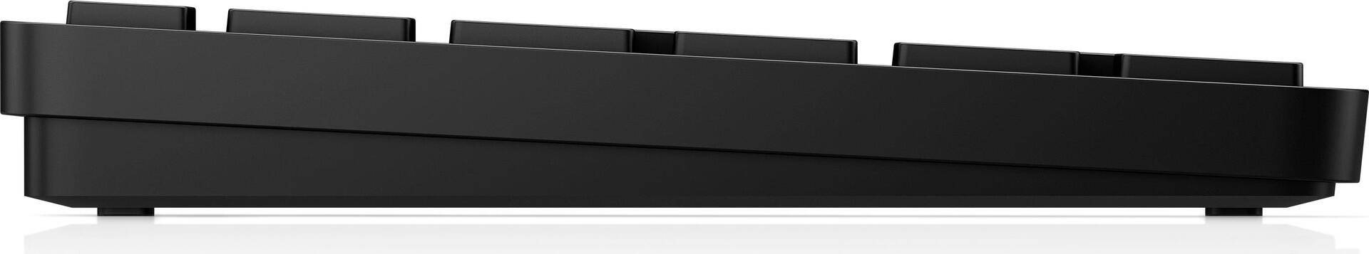 HP 450 Programmierbare Wireless-Tastatur - Volle Größe (100%) - RF kabellos + USB - Schwarz (4R184AA#ABD) von HP Inc