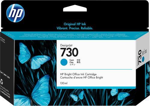 HP 730 - 130 ml - Cyan - Original - DesignJet - Tintenpatrone (P2V62A) von HP Inc