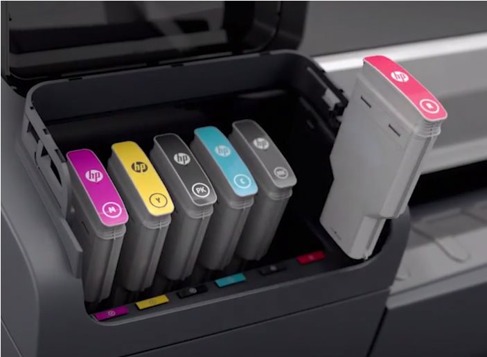 HP 745 - Chromatic Red - Original - DesignJet - Tintenpatrone (F9K00A) von HP Inc
