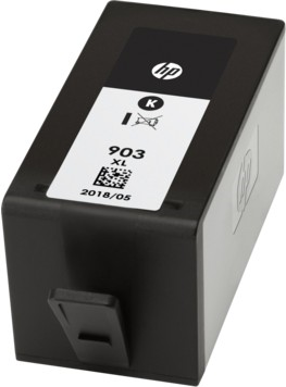 HP 903XL - 21.5 ml - Hohe Ergiebigkeit - Schwarz - Original - Tintenpatrone - für Officejet 6954, 6962, Officejet Pro 6960, 6970, 6974, 6975 von HP Inc