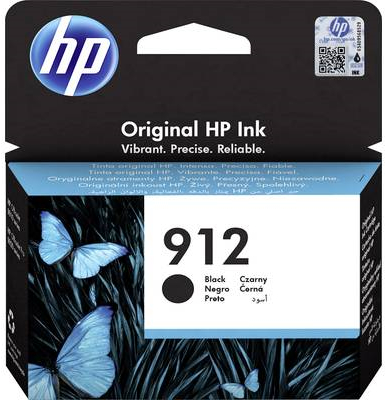 HP 912 - 8.29 ml - Schwarz - Original - Tintenpatrone - für Officejet 8012, 8014, 8015, Officejet Pro 8022, 8024, 8025, 8035 von HP Inc