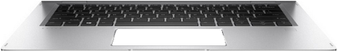 HP 929985-041 Notebook-Ersatzteil Gehäuse-Unterteil+Tastatur (929985-041) von HP Inc