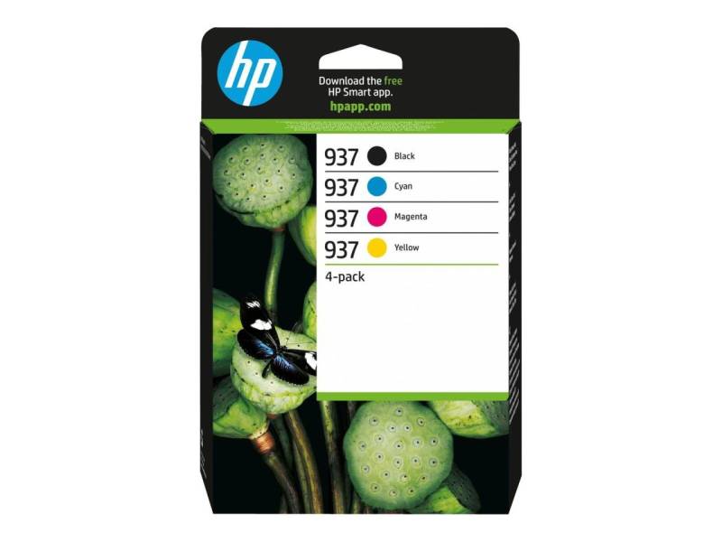 HP 937 - 4er-Pack - Schwarz, Gelb, Cyan, Magenta - original von HP Inc.
