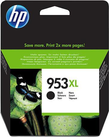 HP 953XL - 42.5 ml - Hohe Ergiebigkeit - Schwarz - Original - Tintenpatrone - für Officejet Pro 77XX, 82XX, 87XX von HP Inc