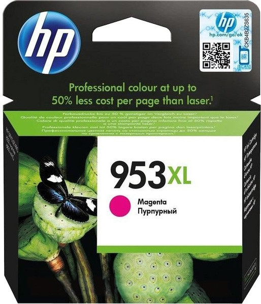 HP 953XL Magenta - Original - Tintenpatrone - für Deskjet 2130, 3630, 3733, Officejet 3835, 4655 von HP Inc
