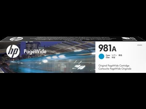 HP 981A - Cyan - Original - PageWide - Tintenpatrone - für PageWide Enterprise Color 556dn, 556xh (J3M68A) von HP Inc