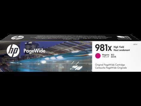 HP 981X - Hohe Ergiebigkeit - Magenta - Original - PageWide - Tintenpatrone - für PageWide Enterprise Color 556dn, 556xh (L0R10A) von HP Inc