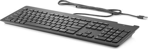 HP Business Slim - Tastatur - mit Smart Card reader - USB - Deutschland - Schwarz von HP Inc