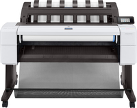 HP DesignJet T1600dr - 914 mm (36) Großformatdrucker - Farbe - Tintenstrahl - Rolle (91,4 cm x 91,4 m), 914 x 1219 mm - 2400 x 1200 dpi - bis zu 3 Seiten/Min. (einfarbig)/ bis zu 3 Seiten/Min. (Farbe) - Kapazität: 2 Rollen - Gigabit LAN von HP Inc