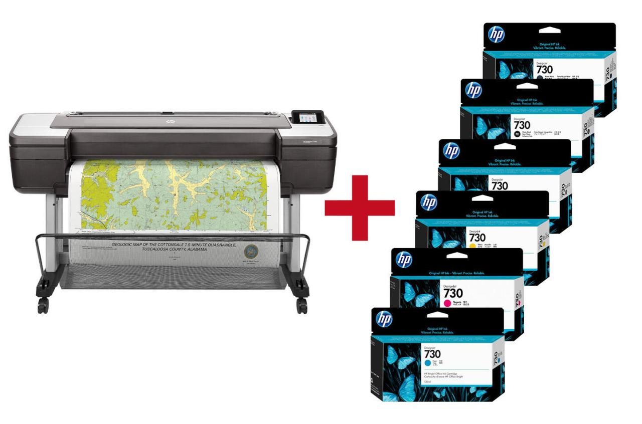 HP DesignJet T1700dr Großformatdrucker Plotter inkusive zusätzlichem HP Tinte... von HP Inc.