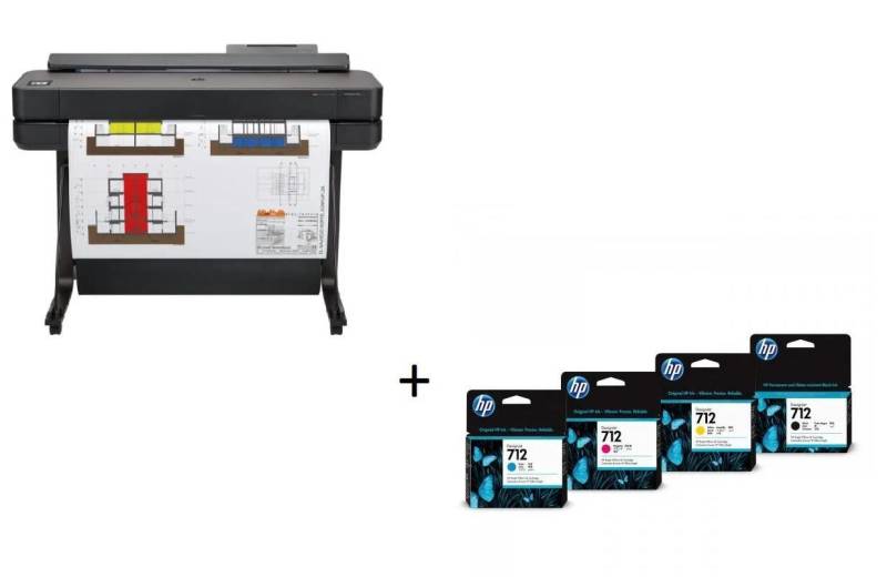 HP DesignJet T650 Tintenstrahl-Großformatdrucker inklusive zusätzlichem HP Ti... von HP Inc.