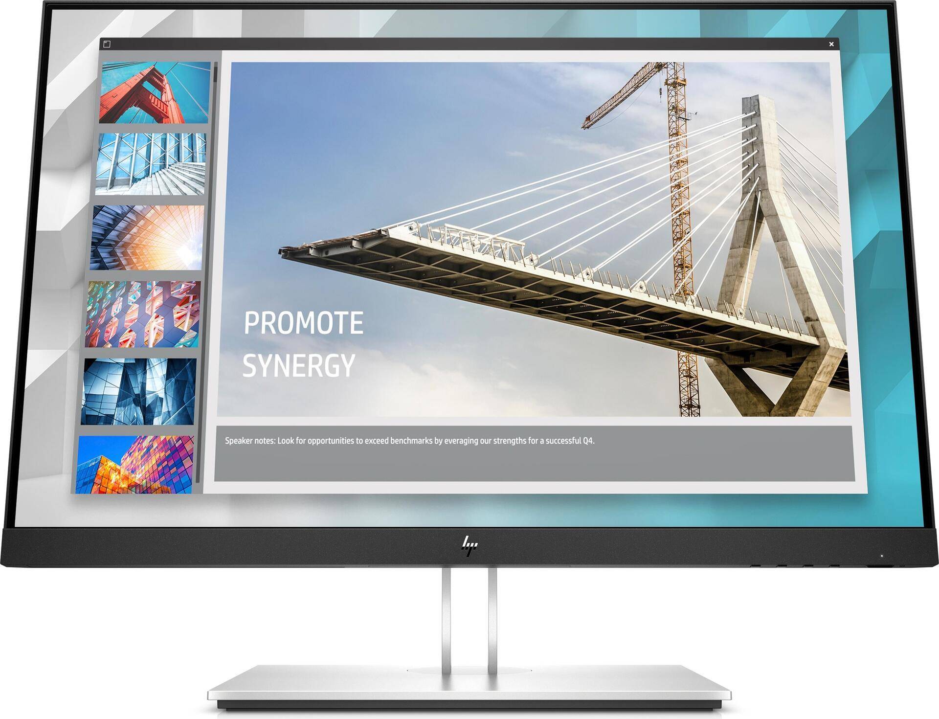 HP E24i G4 - E-Series - LED-Monitor - 61 cm (24) - 1920 x 1200 WUXGA @ 60 Hz - IPS - 250 cd/m² - 1000:1 - 5 ms - HDMI, VGA, DisplayPort - Schwarz - mit HP 5 Jahre Vor-Ort-Hardware-Support am nächsten Werktag für Standard-Monitore von HP Inc
