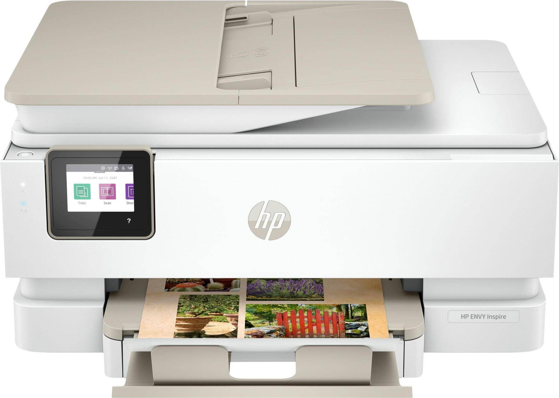 HP ENVY Inspire 7924e All-in-One - Multifunktionsdrucker - Farbe - Tintenstrahl - 216 x 297 mm (Original) - A4/Legal (Medien) - bis zu 13 Seiten/Min. (Kopieren) - bis zu 15 Seiten/Min. (Drucken) - 125 Blatt - USB 2.0, Wi-Fi(ac), Bluetooth - Portobello - mit HP verlängerung durch HP+-Aktivierung bei Einrichtung von HP Inc