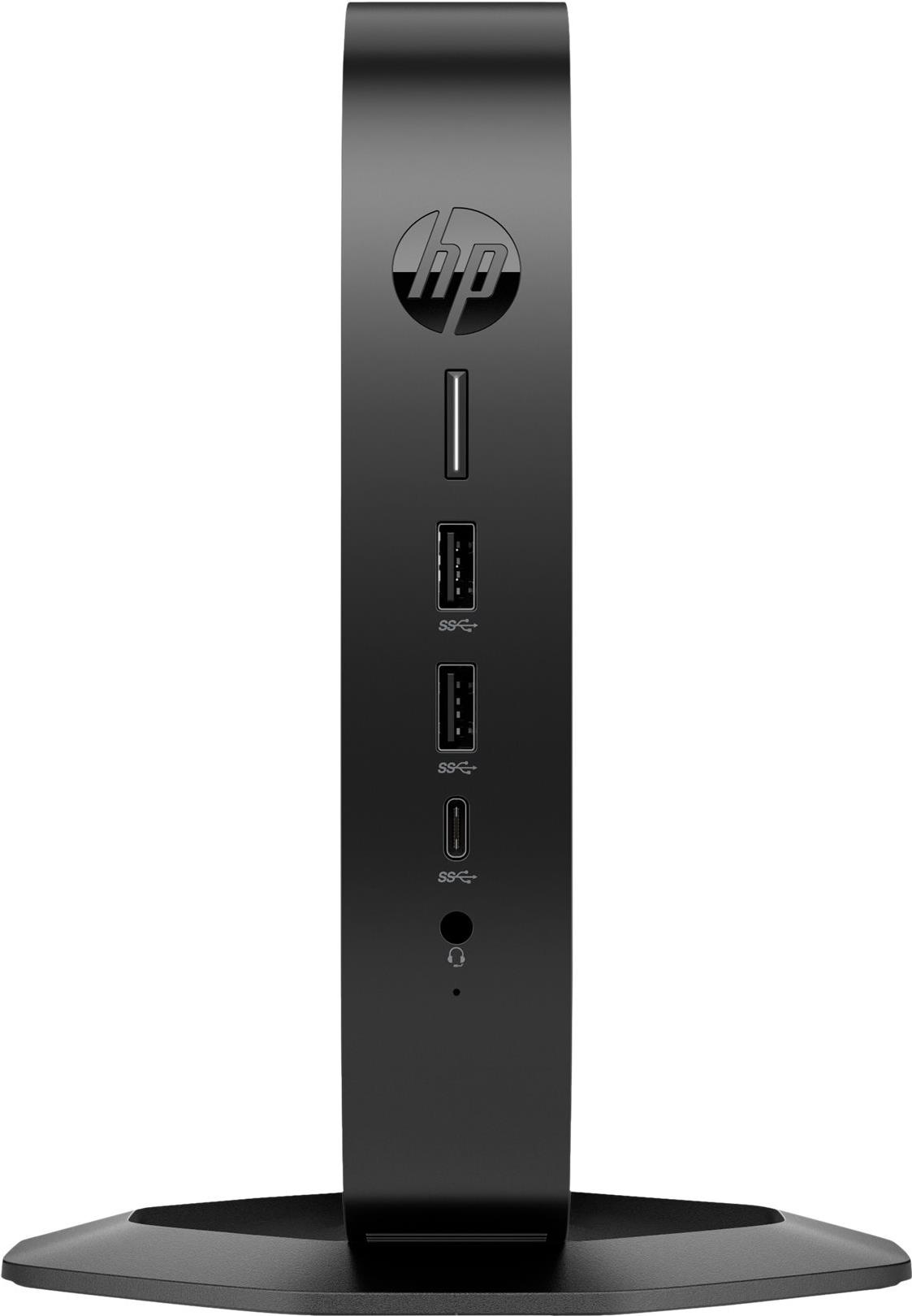 HP Elite t655 - Thin Client - SFF - 1 x Ryzen Embedded R2314 / 2,1 GHz - RAM 8GB - Flash 32GB - eMMC - Radeon Graphics - 1GbE - HP ThinPro - Monitor: keiner - Tastatur: Deutsch (5H0U2EA#ABD) von HP Inc