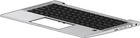 HP - Ersatztastatur Notebook - hinterleuchtet - Europa - mit obere Abdeckung (M36413-B31) von HP Inc
