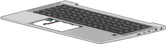 HP - Ersatztastatur Notebook - mit Zeigestock, ClickPad - hinterleuchtet - Swedisch/Finnisch - mit obere Abdeckung - für EliteBook 840 G7 (M07090-031) von HP Inc