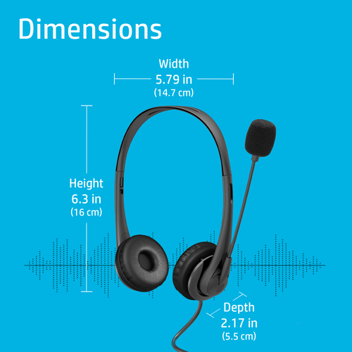 HP G2 - Headset - On-Ear - kabelgebunden - USB - nachtschwarz - für HP 14, 15, 17, 27, ENVY 13, 17, ENVY x360, Pavilion Gaming 15, 17, Spectre x360 HP G2 - Headset - On-Ear - kabelgebunden - USB - nachtschwarz - für HP 14, 15, 17, 27, ENVY 13, 17, ENVY x360, Pavilion Gaming 15, 17, Spectre x360 von HP Inc