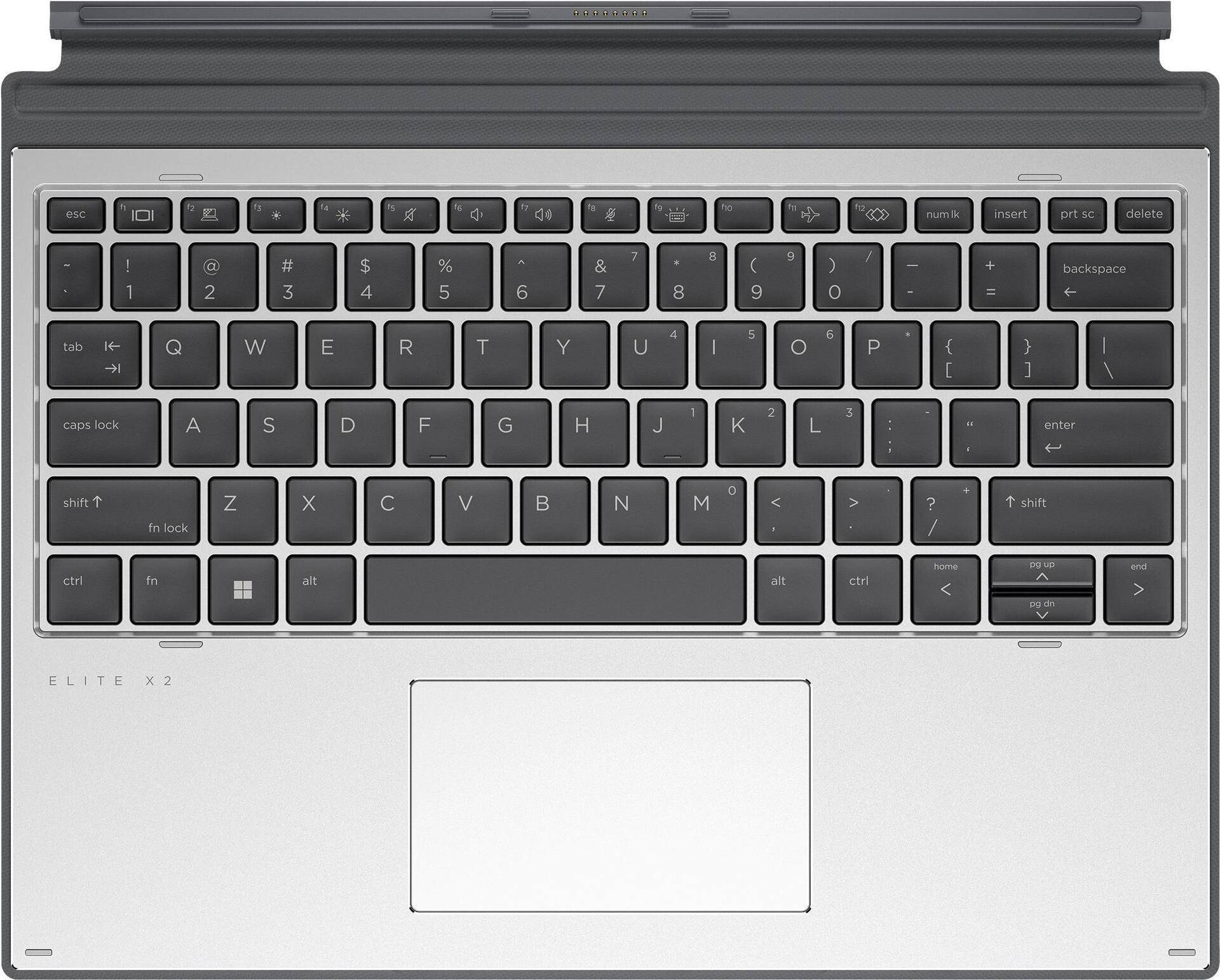 HP Premium - Tastatur - mit ClickPad - hinterleuchtet - POGO pin - Deutsch - für Elite x2 G8 (55G42AA#ABD) von HP Inc