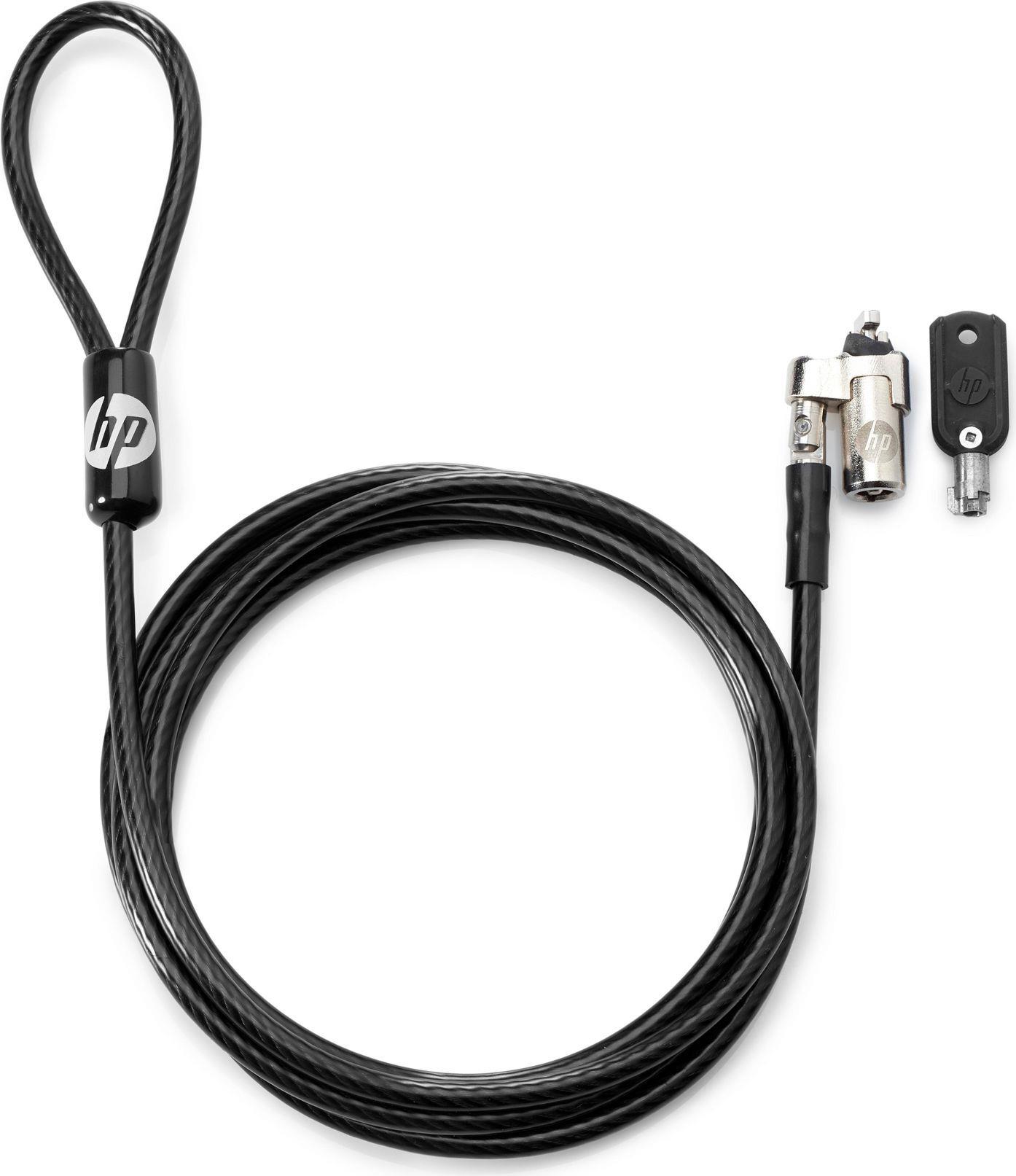 HP Keyed Cable Lock - Sicherheitskabelschloss - 1,83 m - für ZBook 17 G3 Mobile Workstation, Studio G3 Mobile Workstation (T1A62AA) von HP Inc