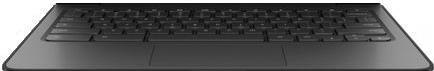 HP L92334-B31 Notebook-Ersatzteil Gehäuse-Unterteil+Tastatur (L92334-B31) (geöffnet) von HP Inc