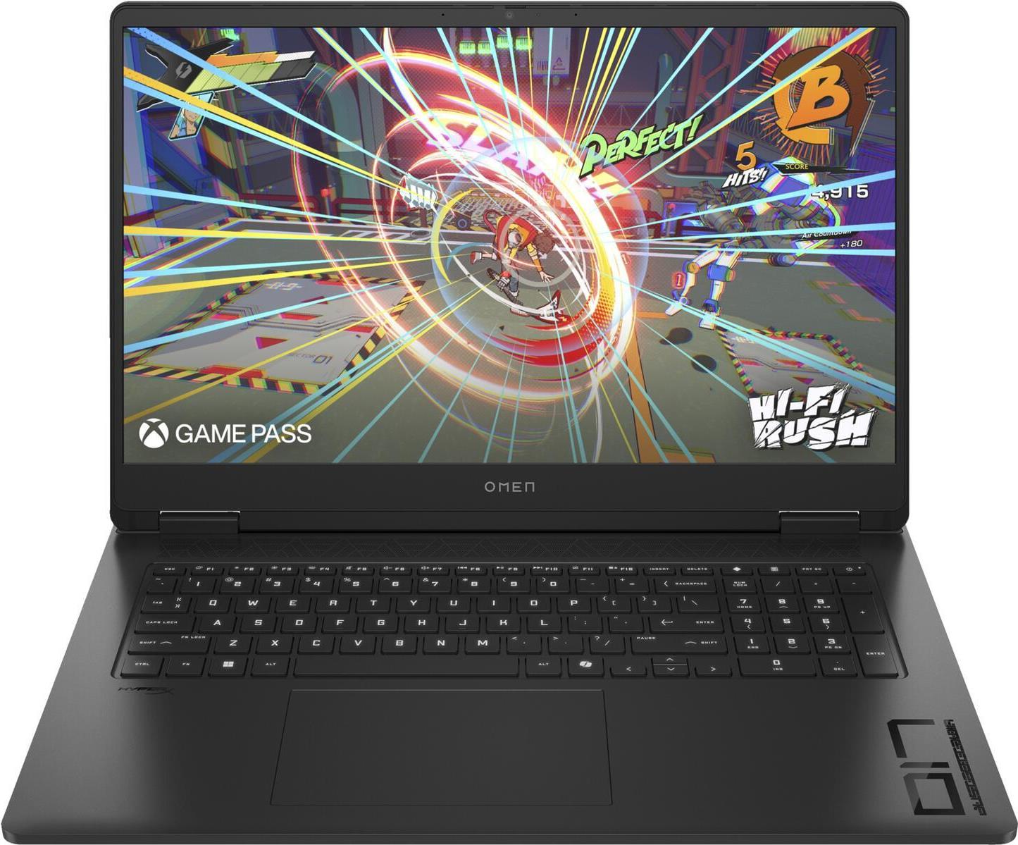HP OMEN 17-db0079ng AMD Ryzen 7 8845HS Laptop 43,9 cm (17.3) Quad HD 32 GB DDR5-SDRAM 1 TB SSD NVIDIA GeForce RTX 4070 Wi-Fi 6 (802.11ax) Windows 11 Home Schwarz (A33TLEA#ABD) von HP Inc