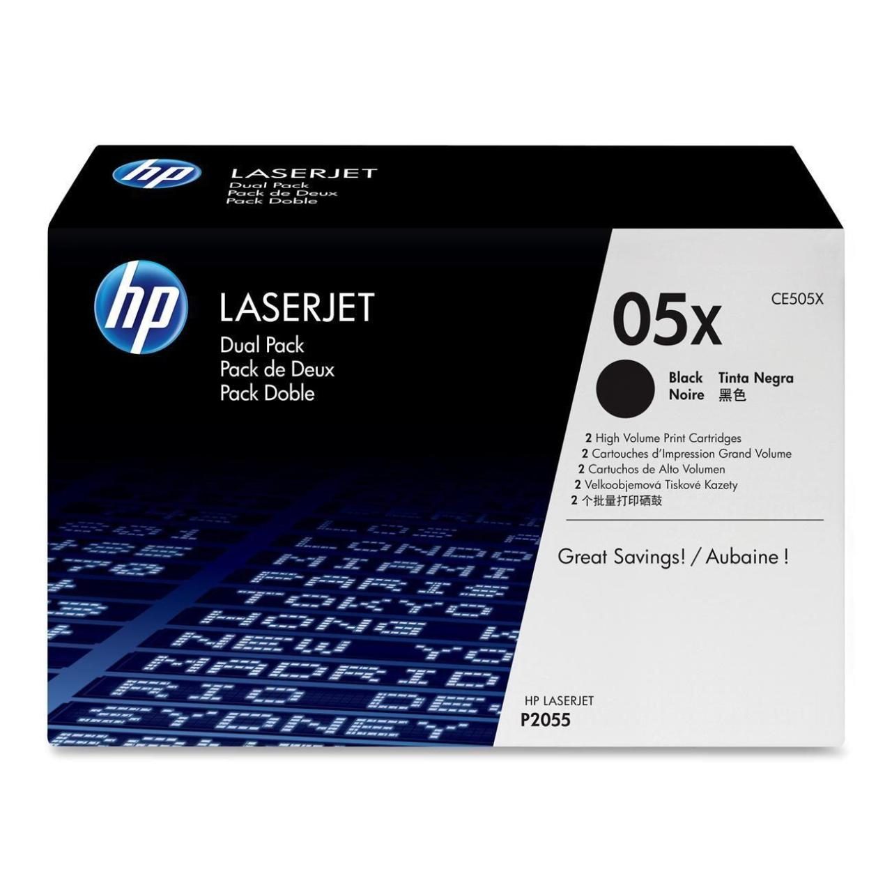 HP Original 05X Toner schwarz hohe Kapazität 6.500 Seiten (CE505X) von HP Inc.