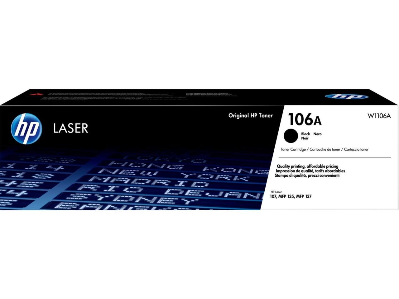 HP Original 106A Toner schwarz 1.000 Seiten (W1106A) von HP Inc.