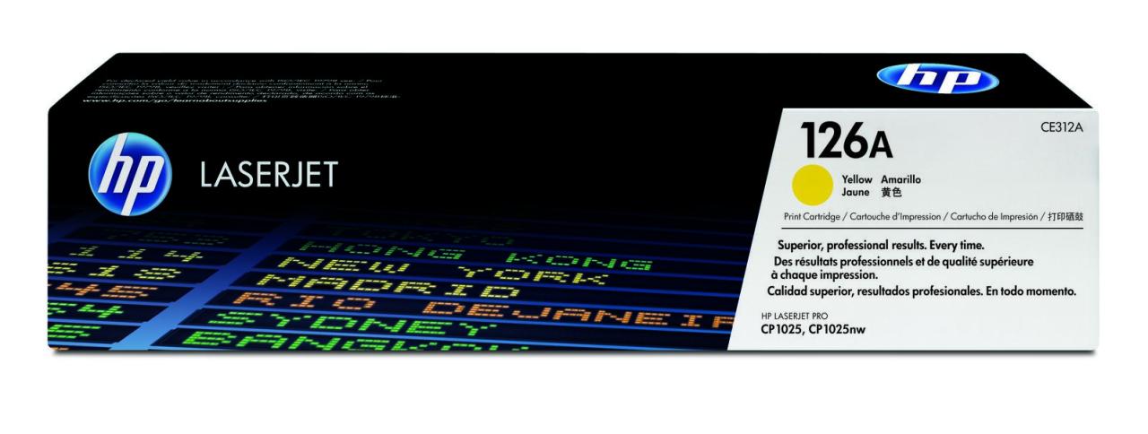 HP Original 126A Toner gelb 1.000 Seiten (CE312A) von HP Inc.
