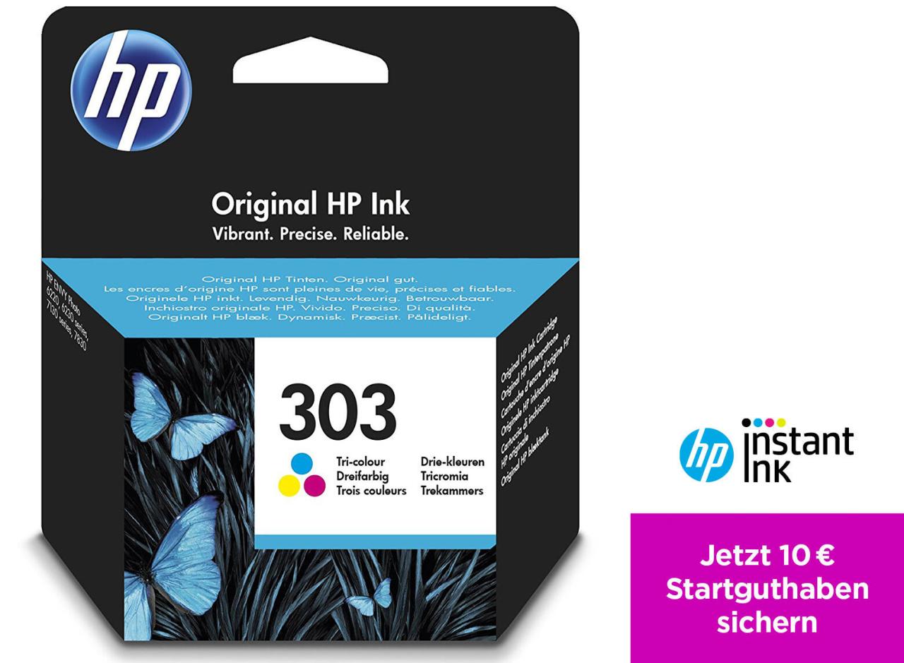 HP Original 303 Druckerpatrone cyan, magenta, gelb 165 Seiten 4ml (T6N01AE) von HP Inc.