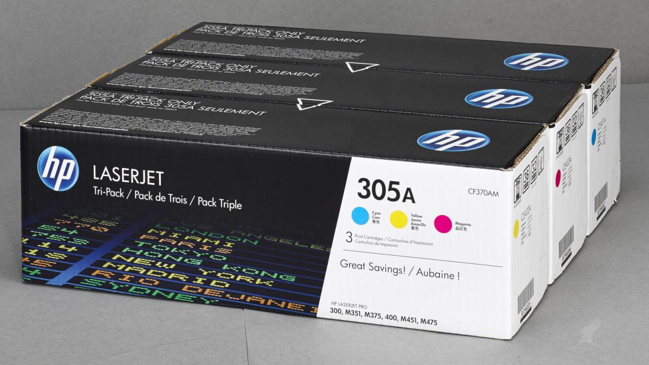 HP Original 305A Toner - 3er Multipack (CF370AM) von HP Inc.