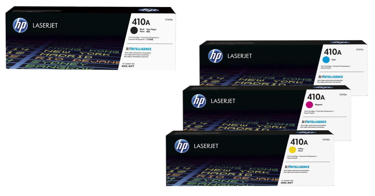 HP Original 410A Toner - 4er Multipack (CF411A, CF413A, CF412A, CF410A) von HP Inc.