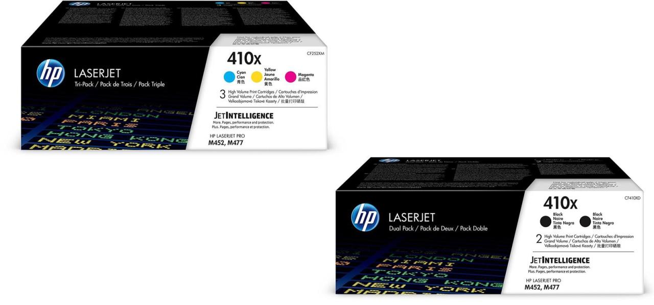 HP Original 410X Toner 2er Set schwarz + 3er Set C/M/Y HP Original 410X Toner 2er Set schwarz + 3er Set C/M/Y von HP Inc.