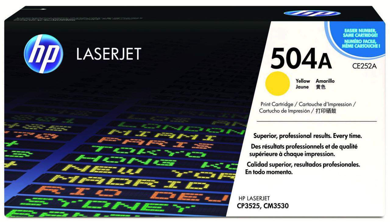 HP Original 504A Toner gelb 7.000 Seiten (CE252A) von HP Inc.