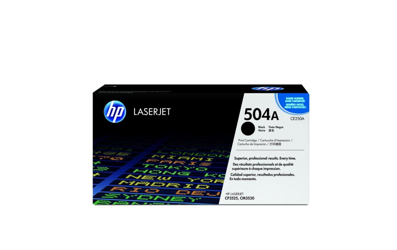 HP Original 504A Toner schwarz 5.000 Seiten (CE250A) von HP Inc.