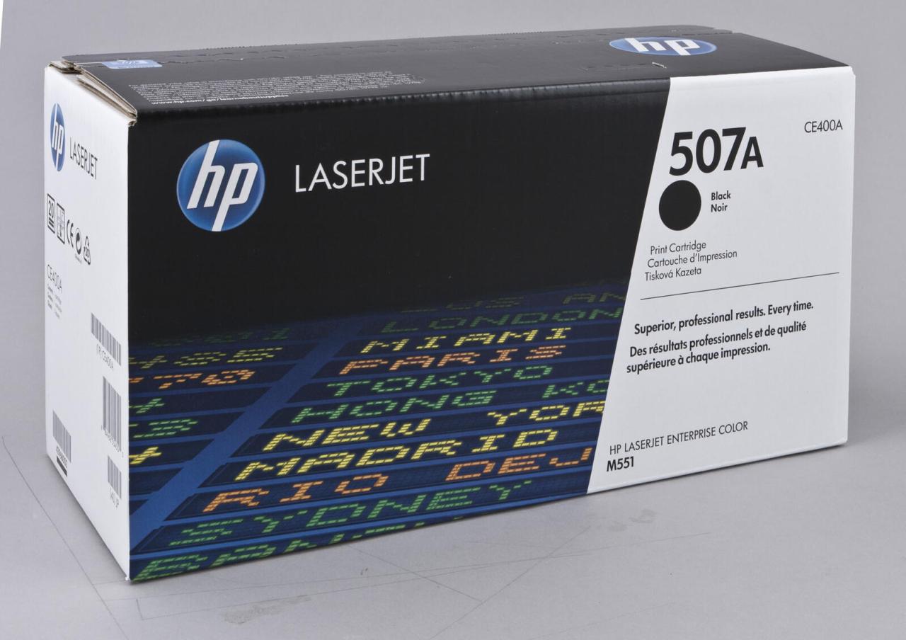 HP Original 507A Toner schwarz 5.500 Seiten (CE400A) von HP Inc.