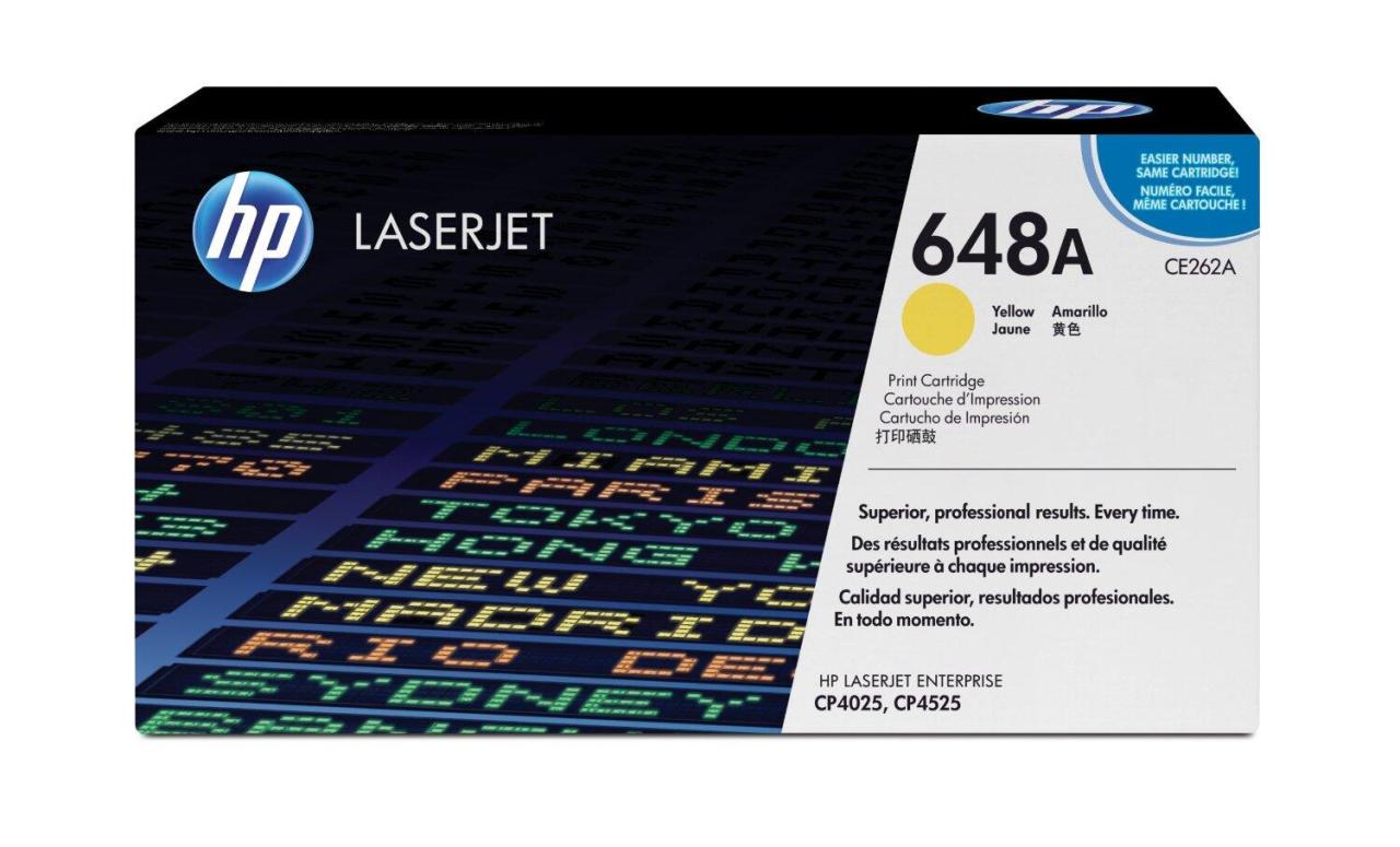 HP Original 648A Toner gelb 11.000 Seiten (CE262A) von HP Inc.