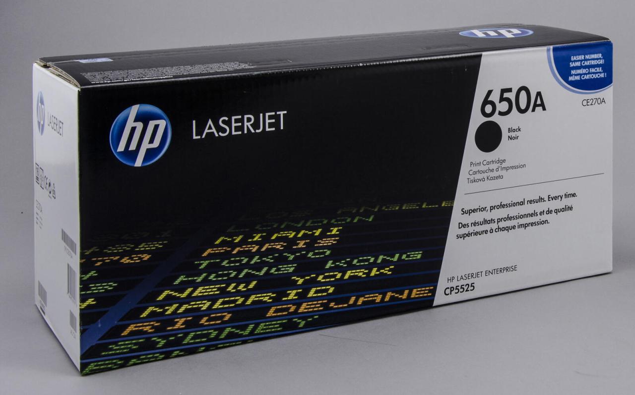 HP Original 650A Toner schwarz 13.500 Seiten (CE270A) von HP Inc.