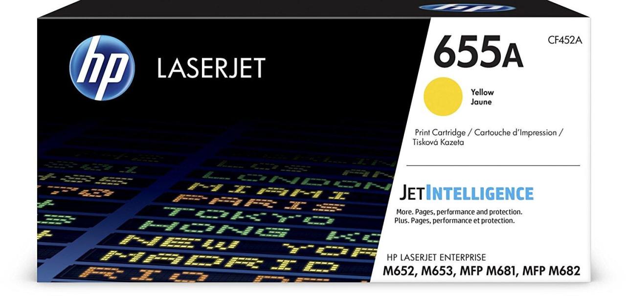 HP Original 655A Toner gelb 10.500 Seiten (CF452A) von HP Inc.