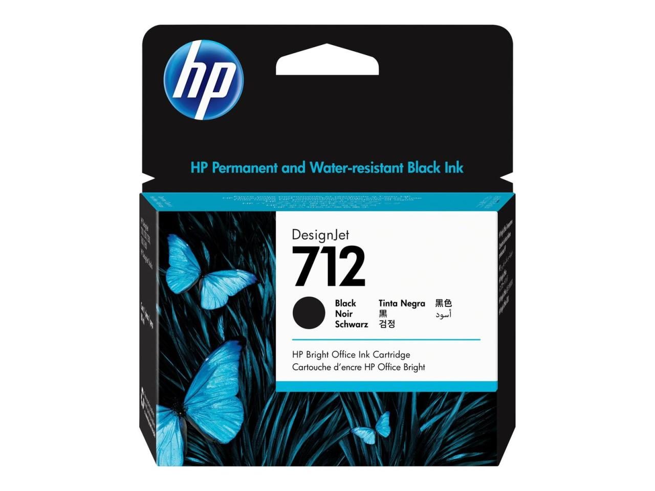 HP Original 712 Druckerpatrone - schwarz (3ED71A) von HP Inc.