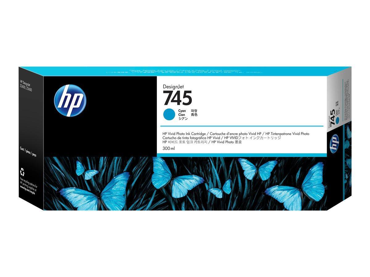 HP Original 745 Druckerpatrone - cyan (F9K03A) von HP Inc.