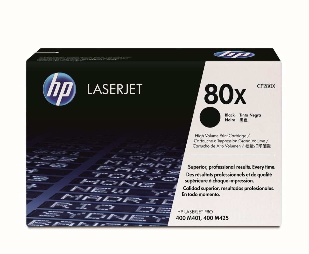 HP Original 80x Toner schwarz hohe Kapazität 6.900 Seiten (CF280X) von HP Inc.