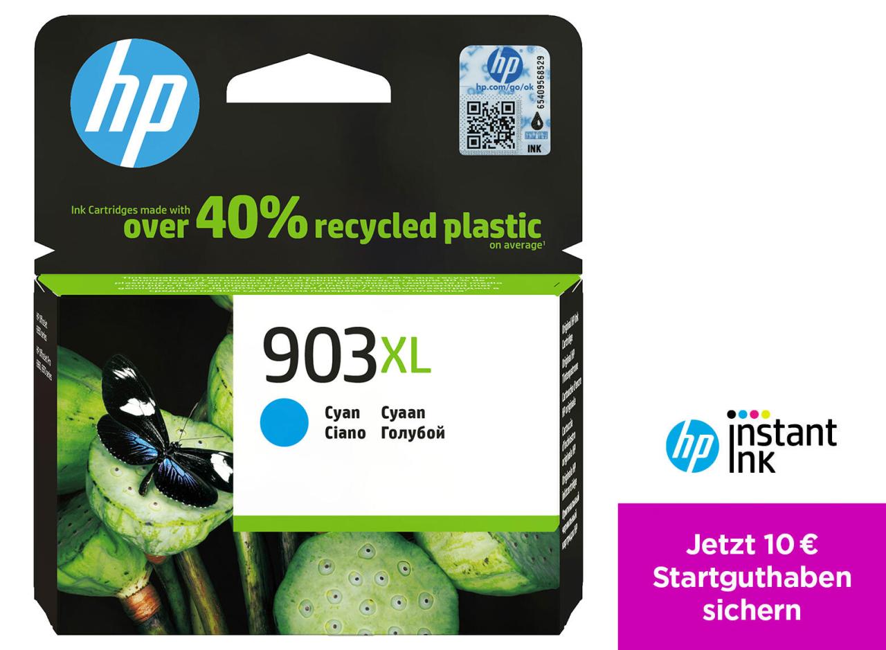 HP Original 903XL Druckerpatrone - cyan (T6M03AE) von HP Inc.