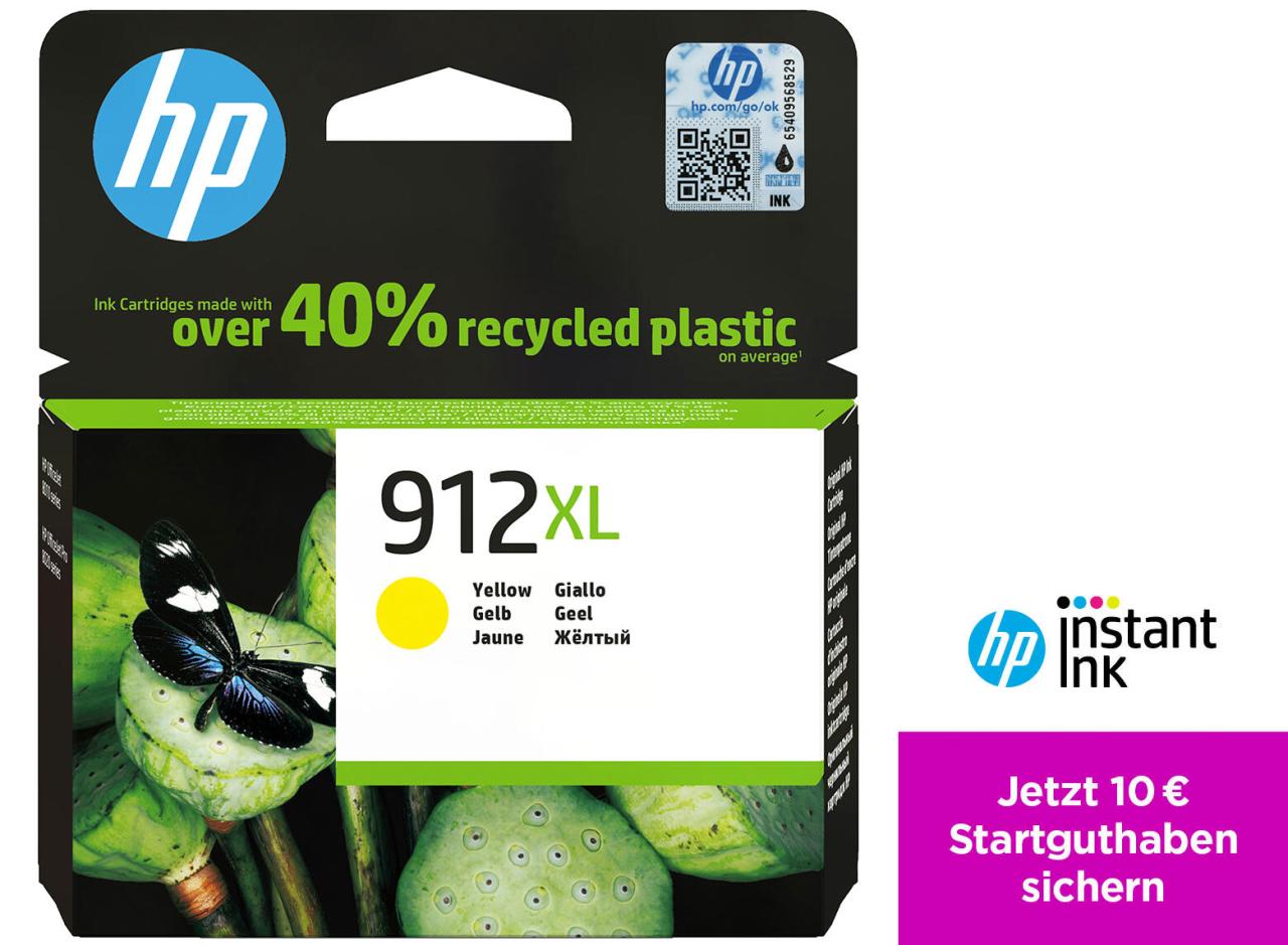 HP Original 912XL Druckerpatrone - gelb (3YL83AE) von HP Inc.