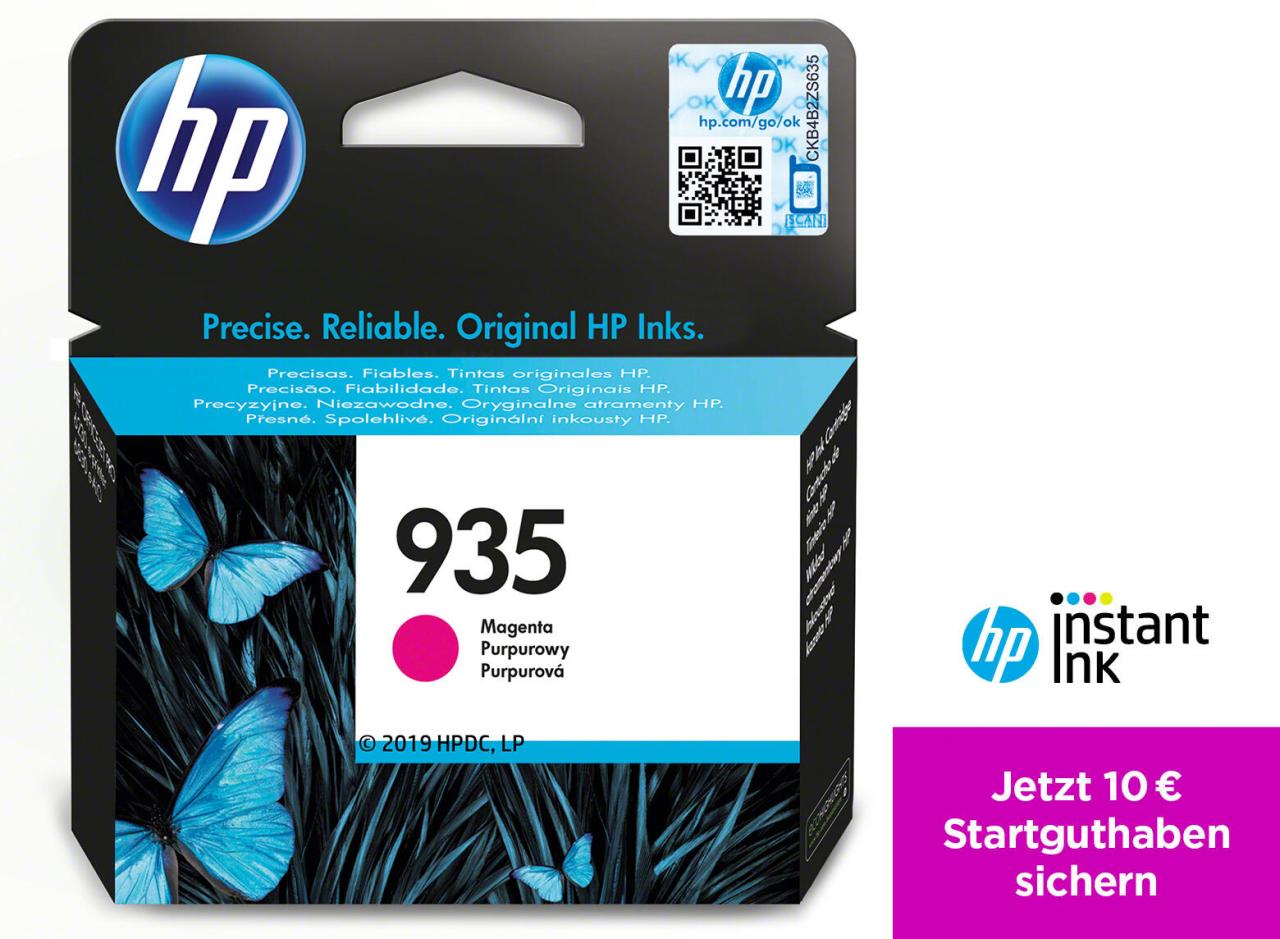 HP Original 935 Druckerpatrone magenta 400 Seiten 4,5ml (C2P21AE) von HP Inc.