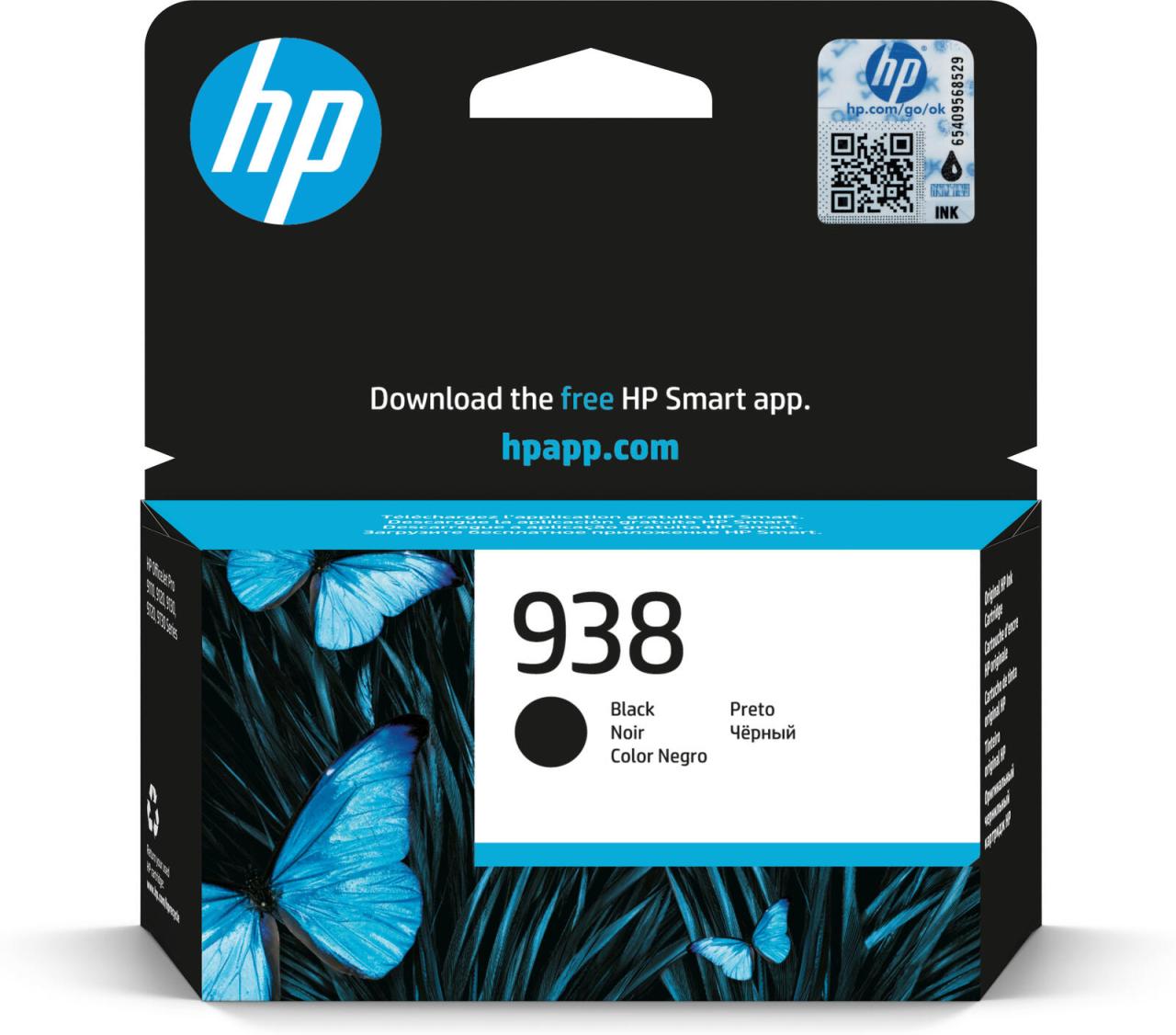 HP Original 938 Druckerpatrone - schwarz (4S6X8PE) von HP Inc.