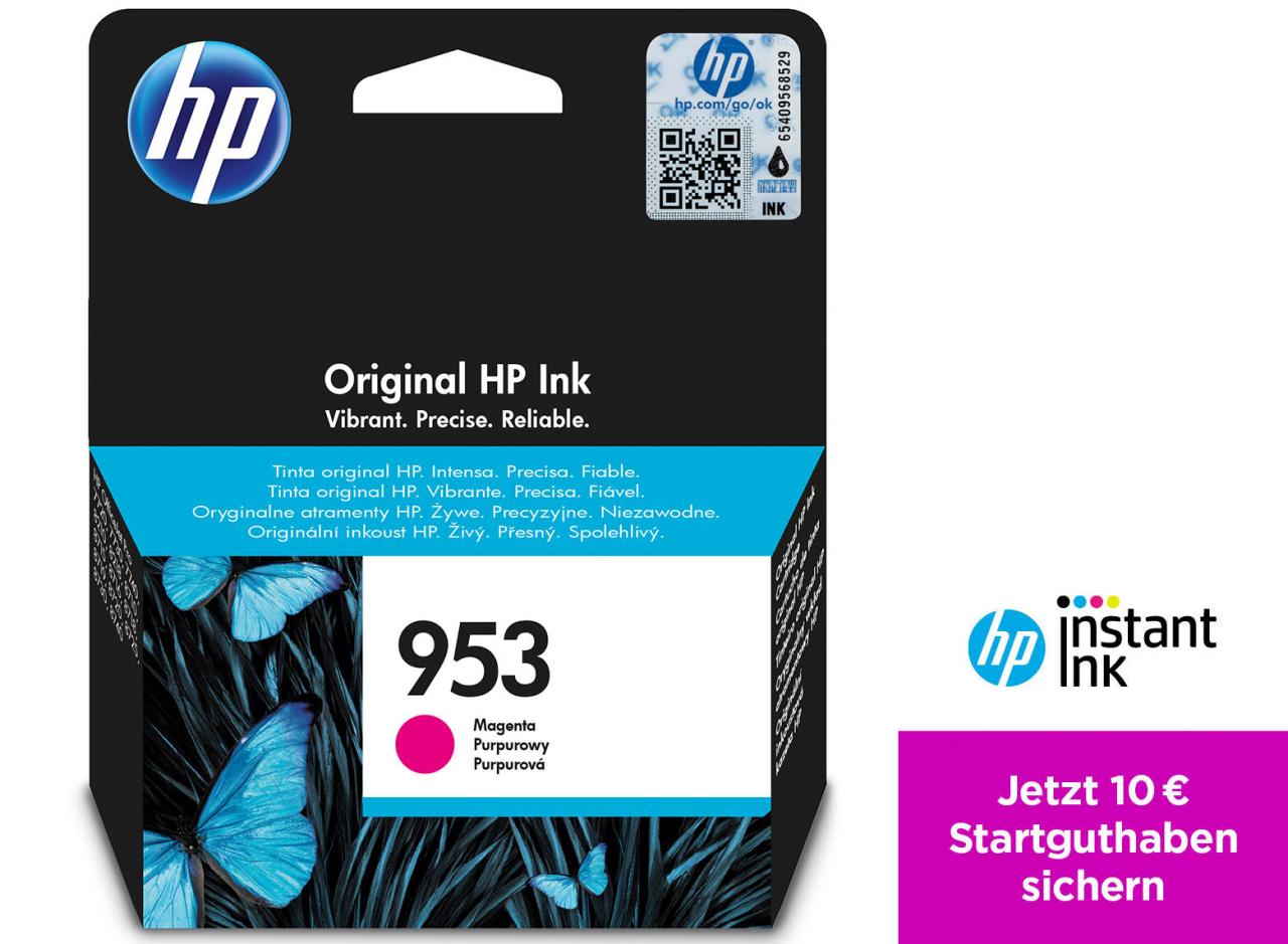 HP Original 953 Druckerpatrone - magenta (F6U13AE) von HP Inc.