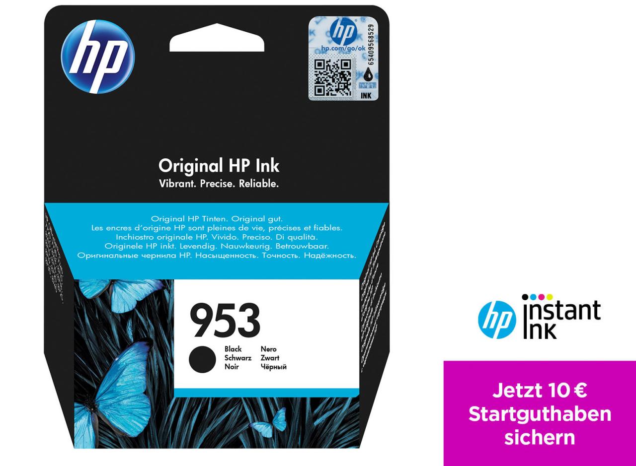 HP Original 953 Druckerpatrone - schwarz (L0S58AE) von HP Inc.